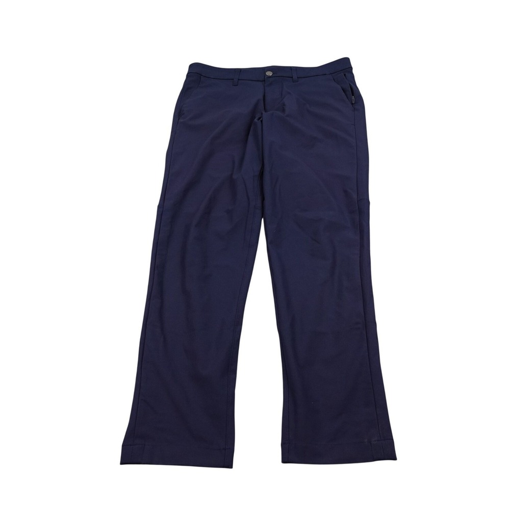 Lululemon ABC Mens‎ Chino Pants 32x30 Navy Blue Performance Stretch 5 Pockets